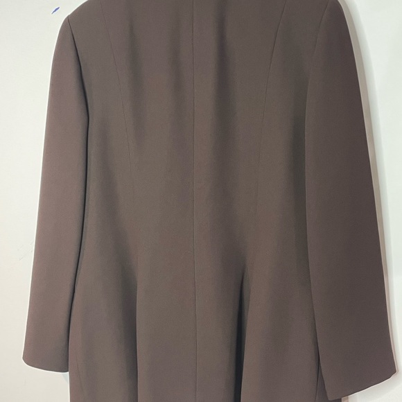 Vtg 80’s Albert Nipon Blazer Suits Brown Size 14 - Picture 13 of 16